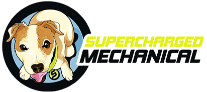 A picture of the logo for superdog mechanics.